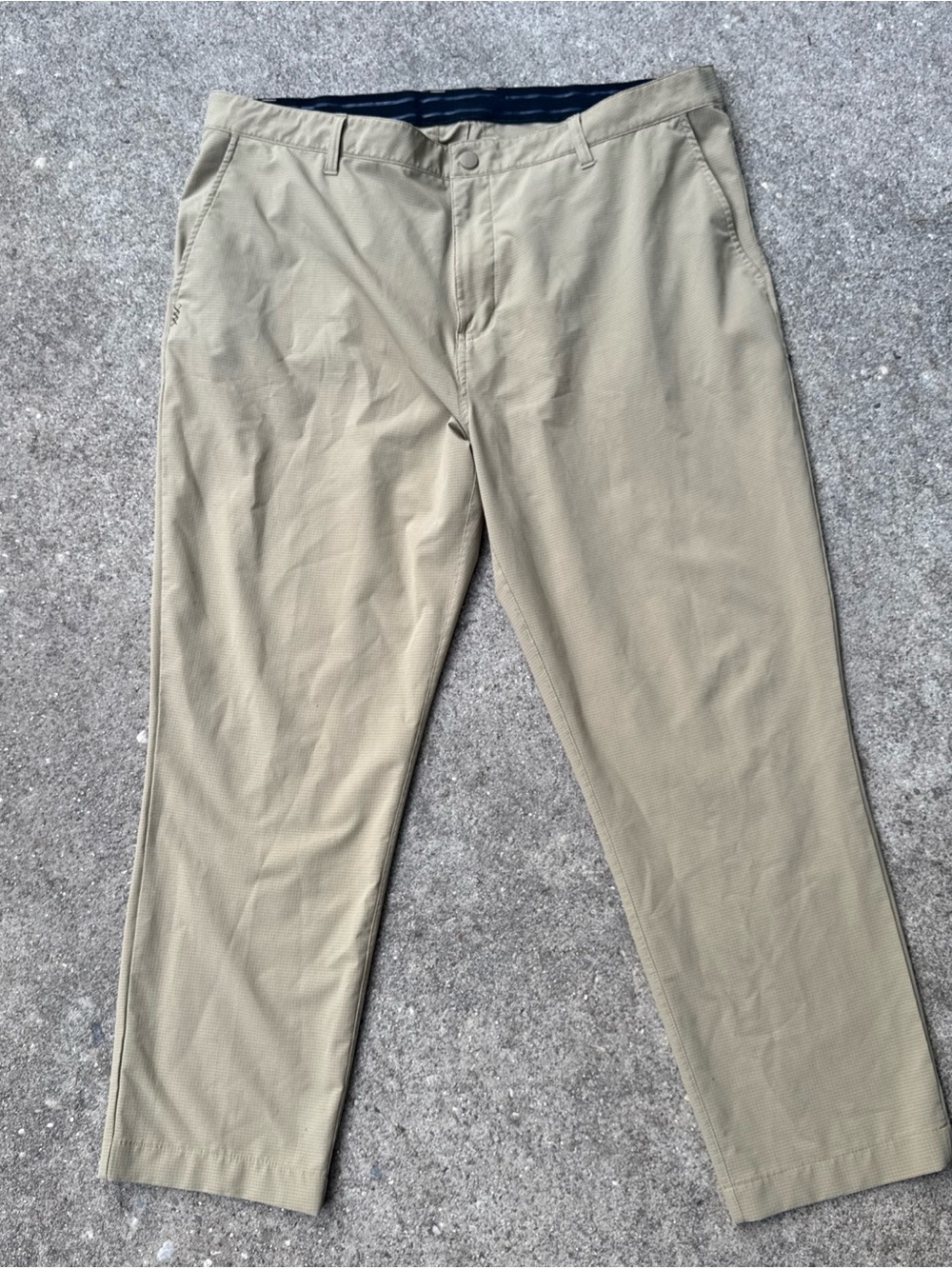 RHONE Mens Khaki Performance Golf Chino Pants Size 40x29 Stretch Work